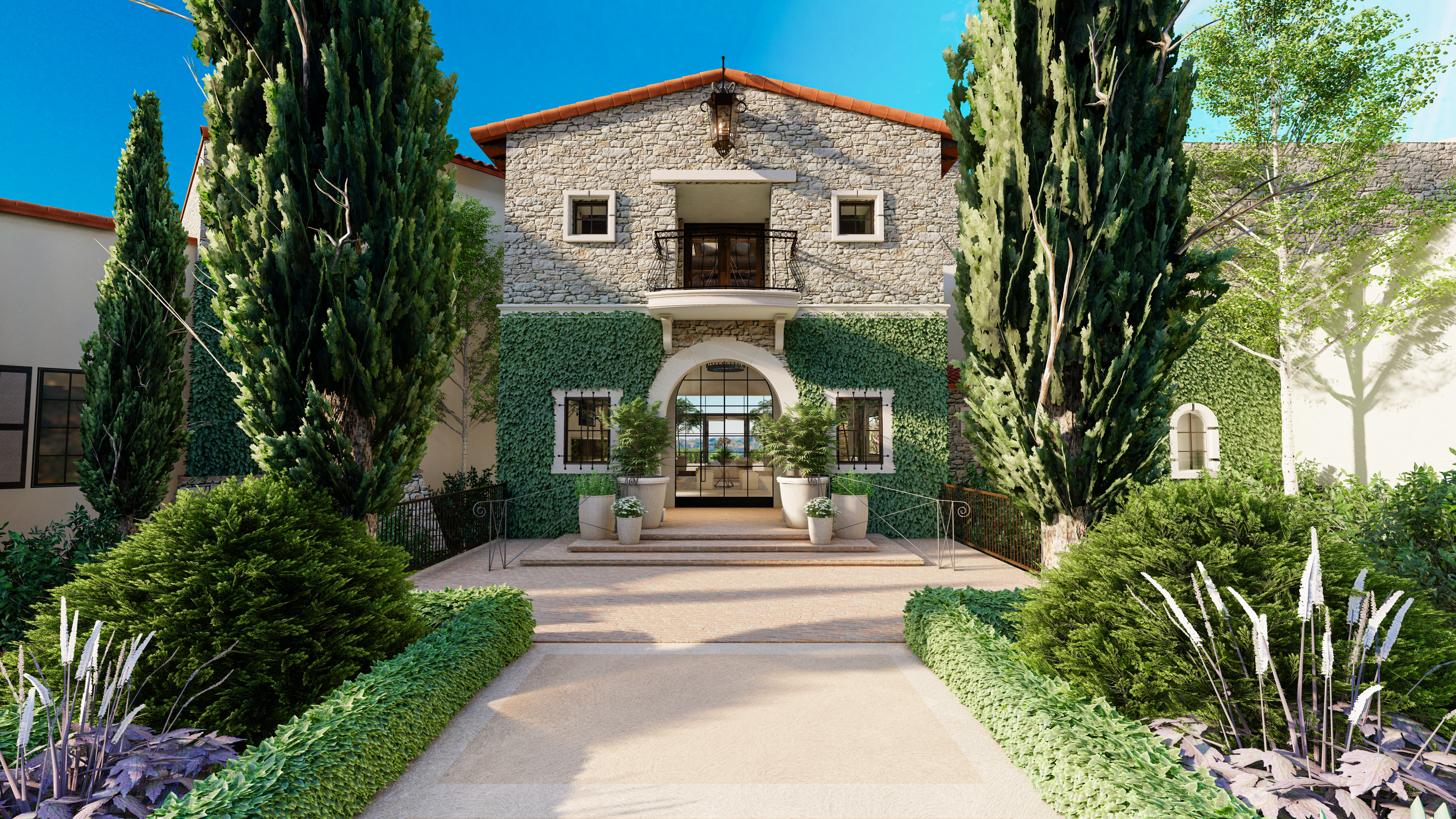 Rendering: The Bridges Clubhouse Entry