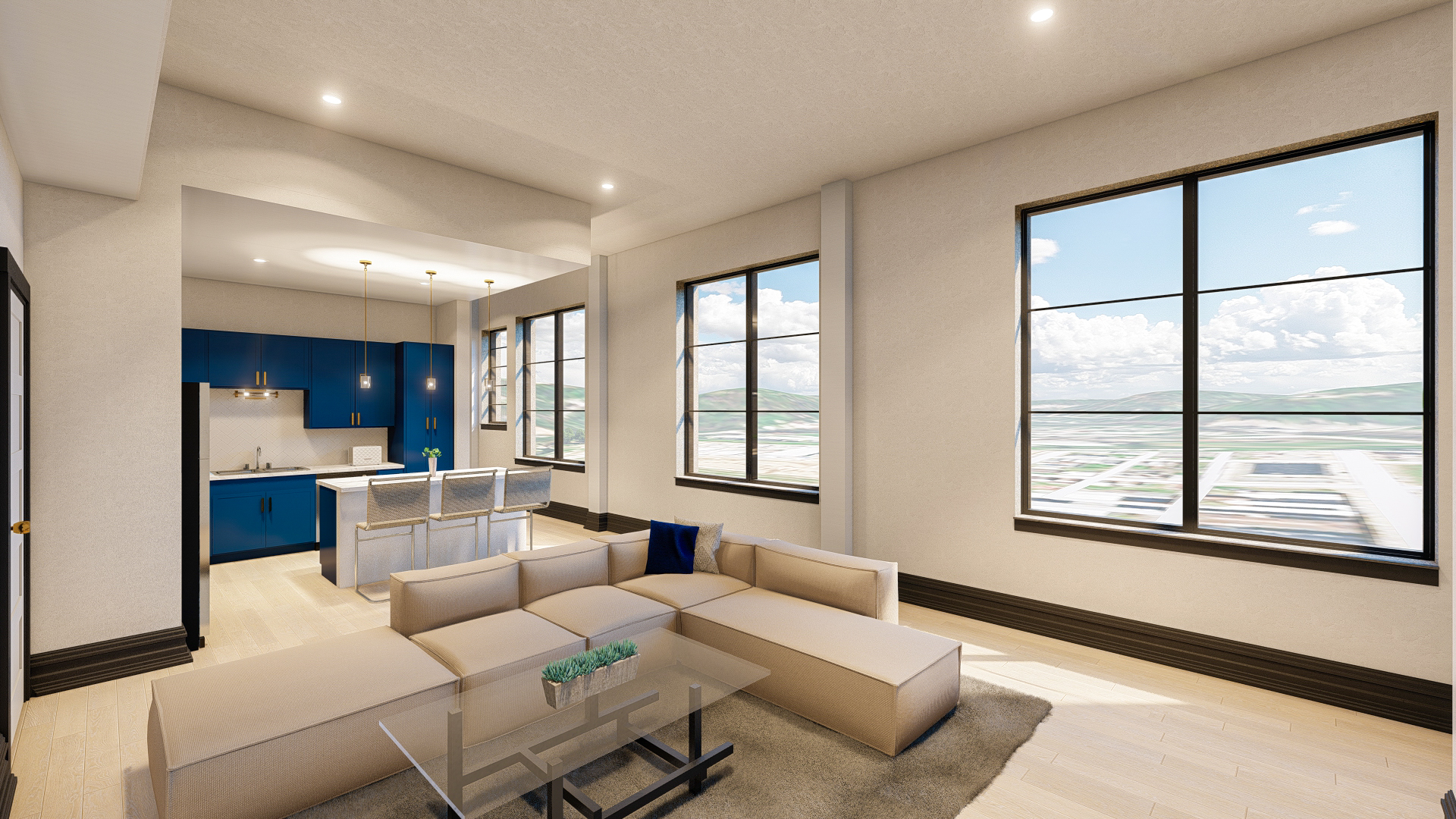 Rendering: First National Bank Unit 3 Interior