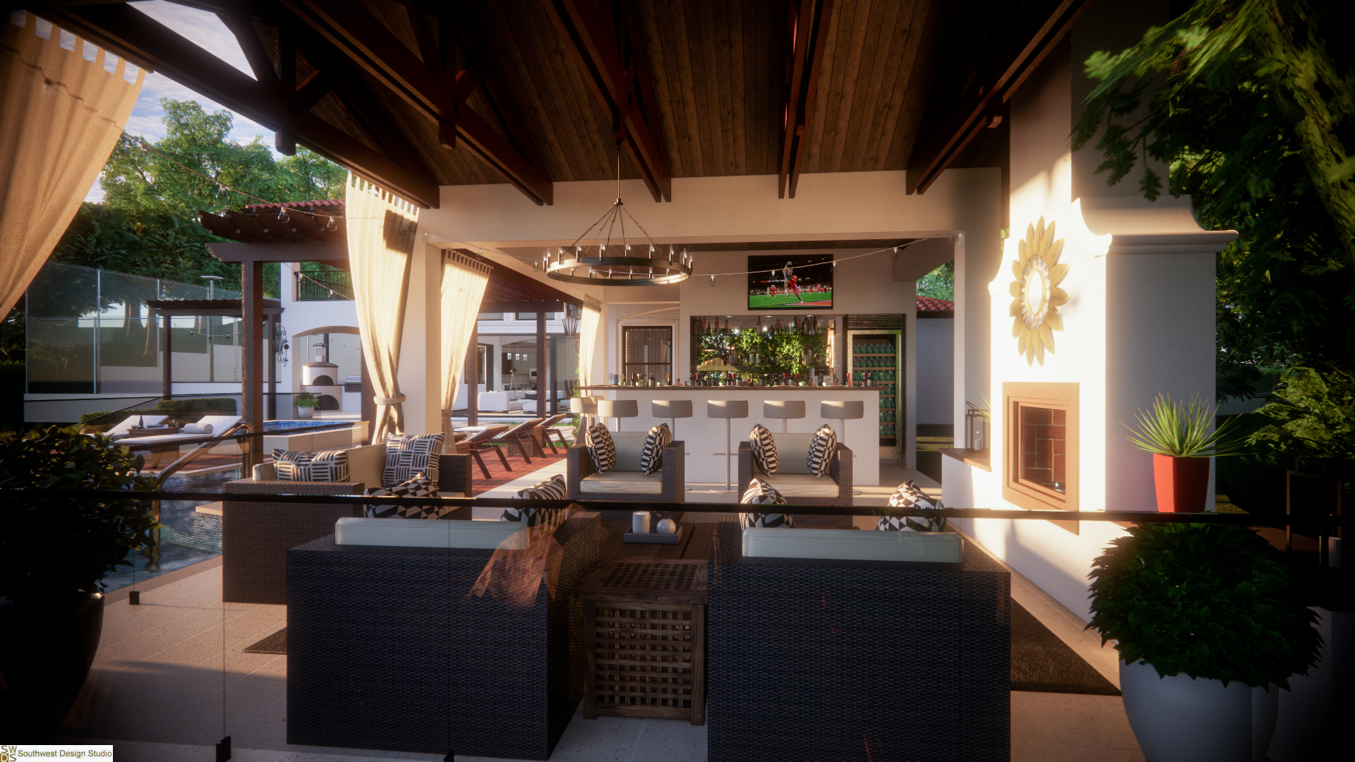 Rendering: Brock Residence Cabana